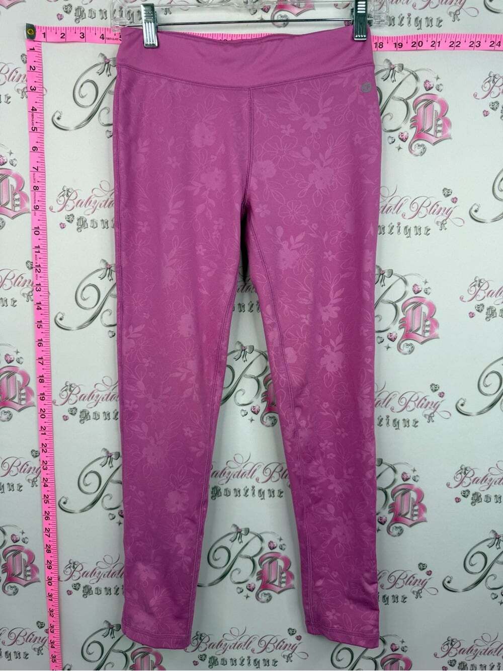 Joe Fresh leggings tights pants floral Magenta Floral-Print Active Leggings